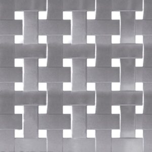 Chapa perforada de 1x2 metros – Diseño Trenza, espesor 0.9 mm, 11% de área libre.